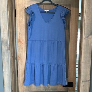 Como Vintage Blue Knit Top